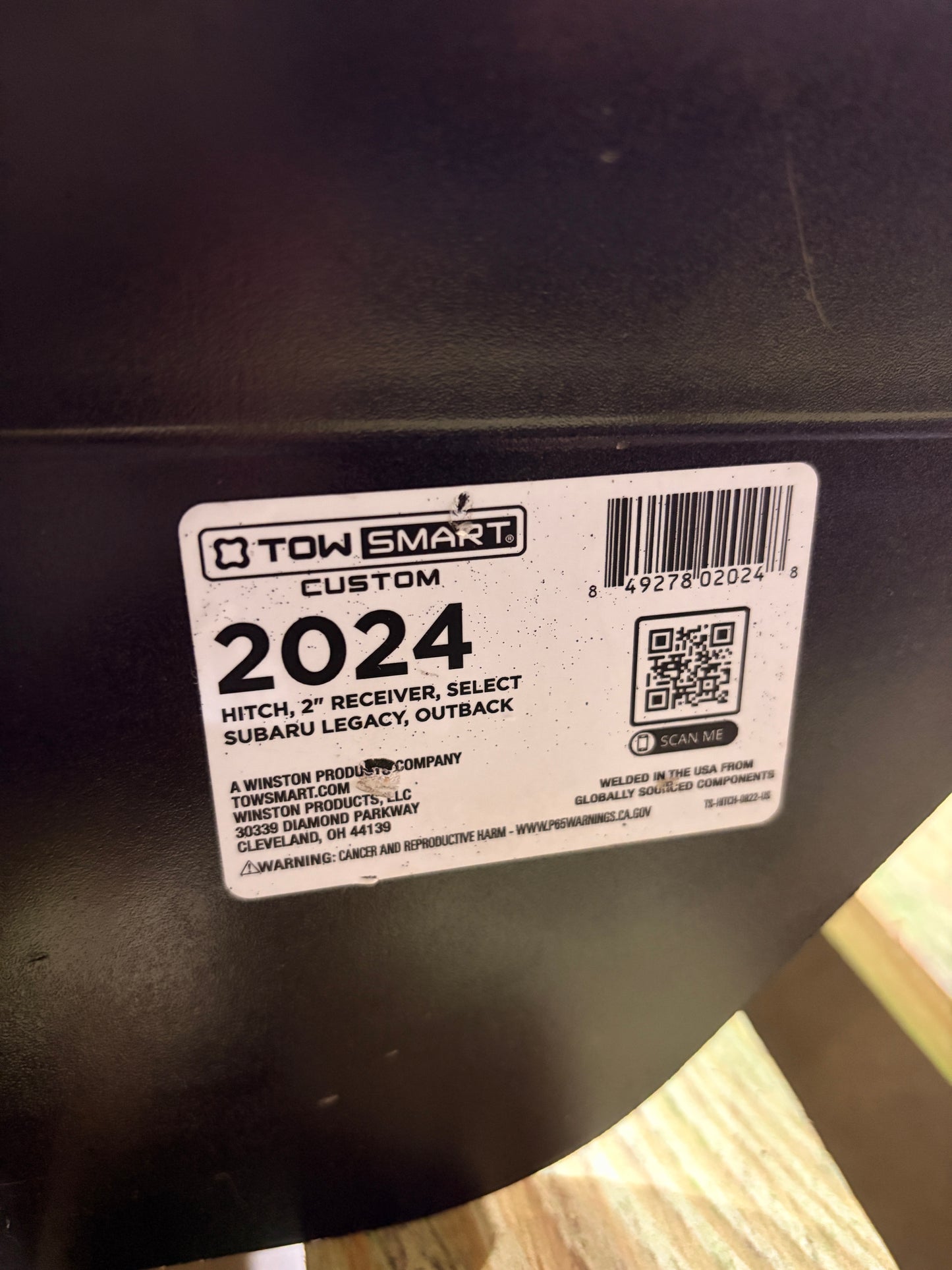 Tow Hitch, Subaru Legacy Outback