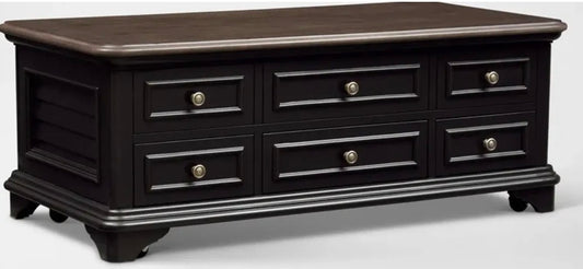 Charleston Black Lift Top Coffee Table