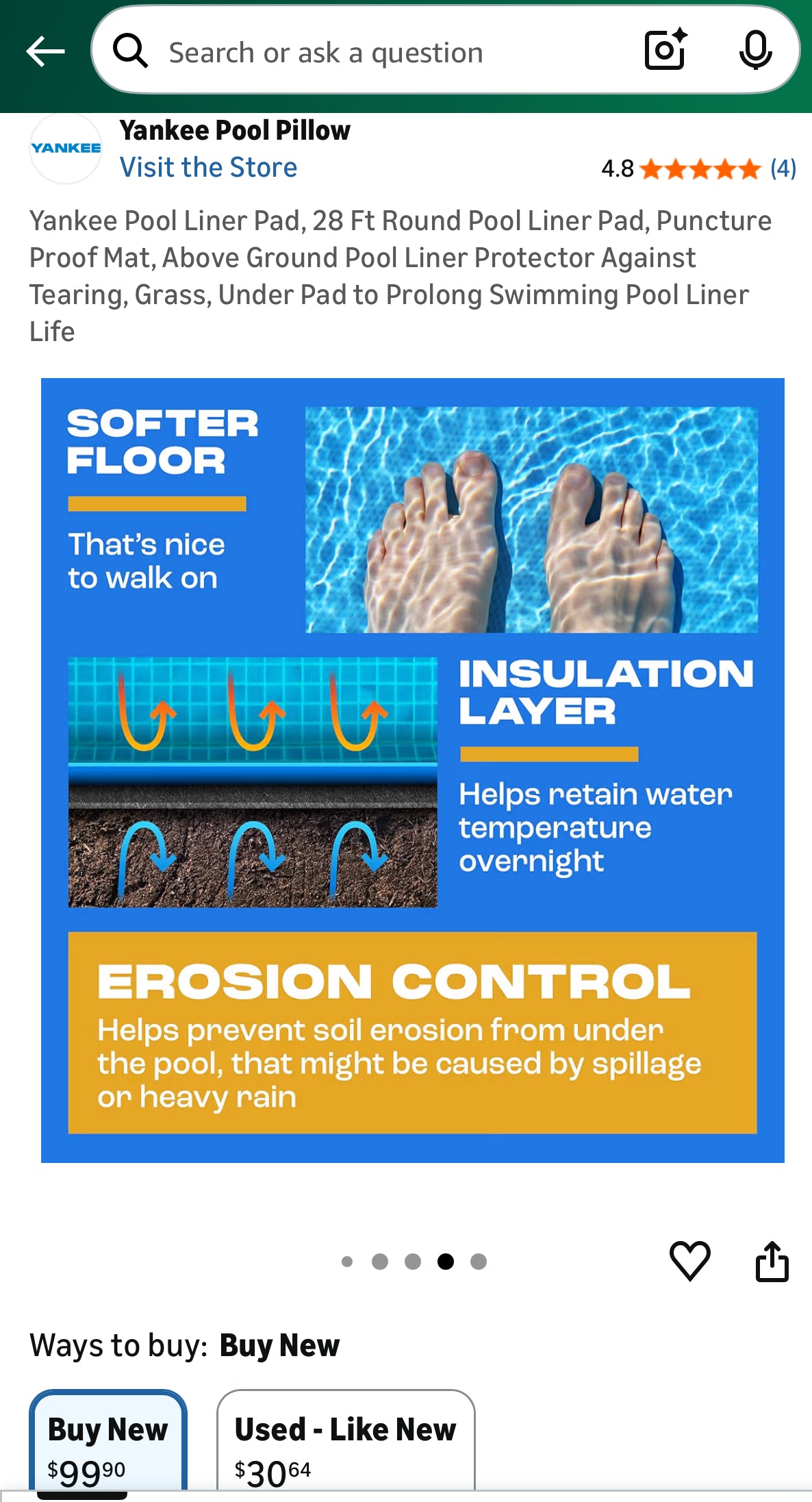Yankee Pool Liner/Padding