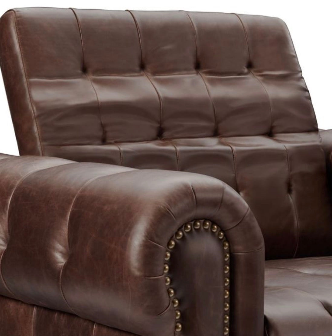 Dual Power Reclining Oversized Leather Chair