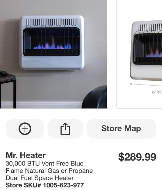 Mr. Heater 30,000 BTU Dual Fuel Space Heater