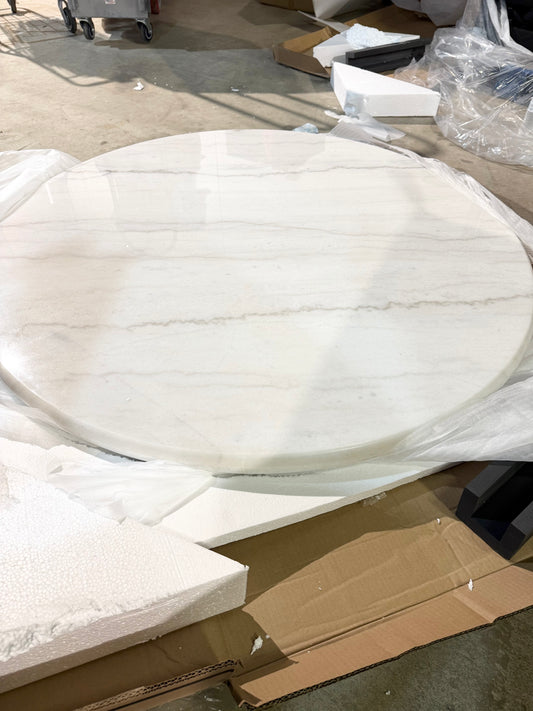 White Marble Table Top (Needs Base)