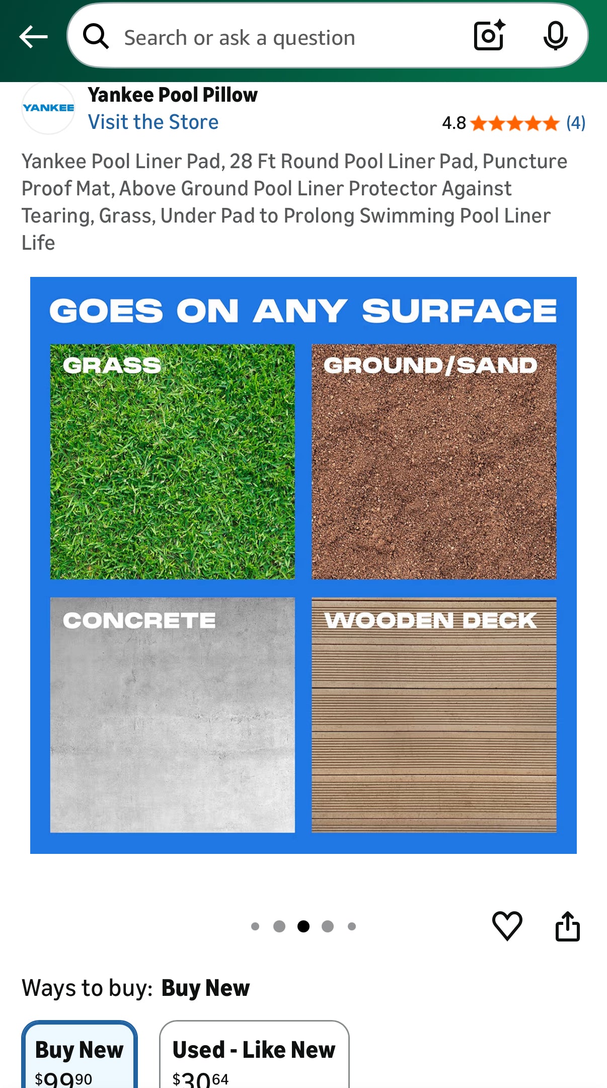 Yankee Pool Liner/Padding