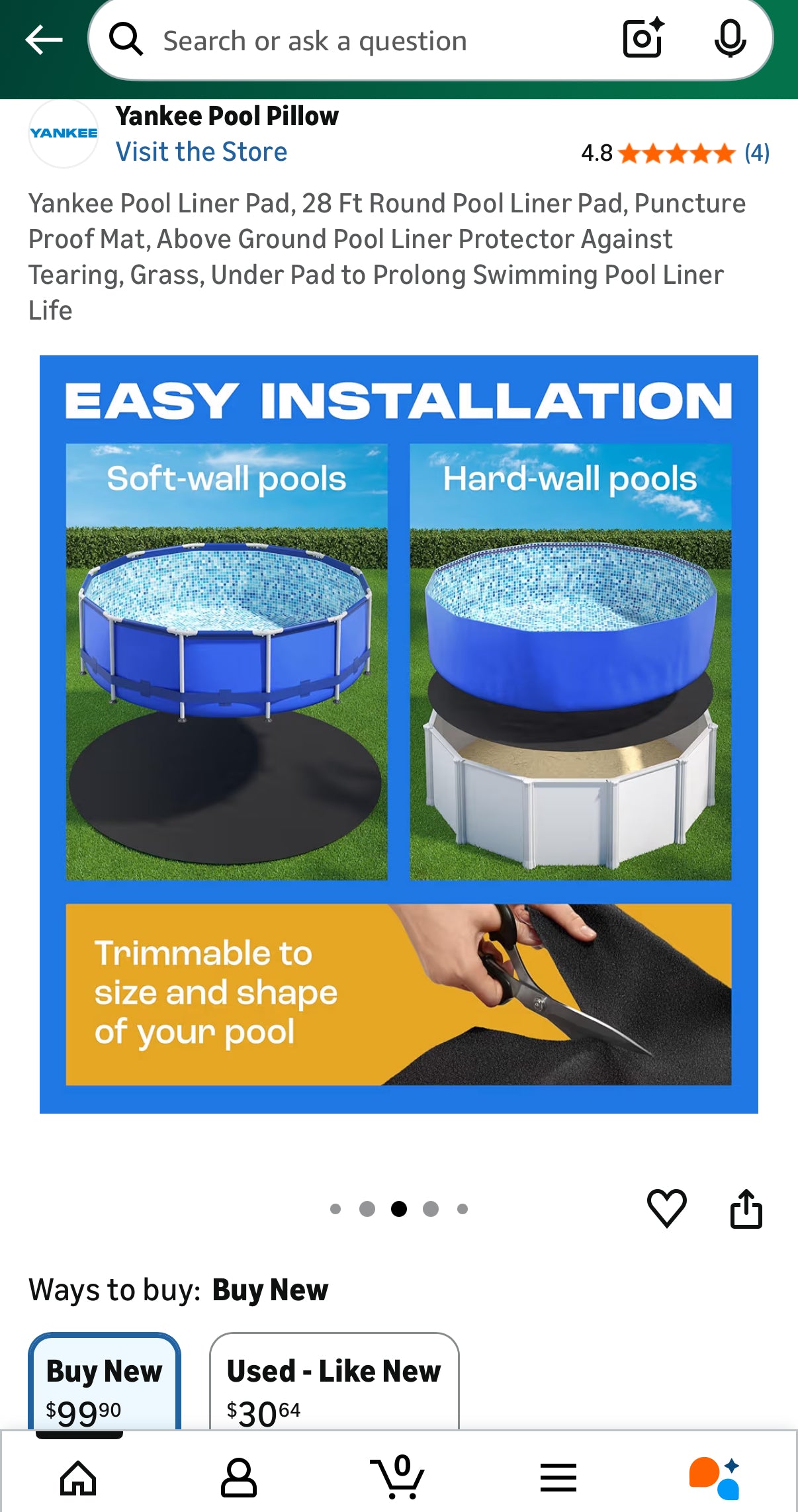 Yankee Pool Liner/Padding