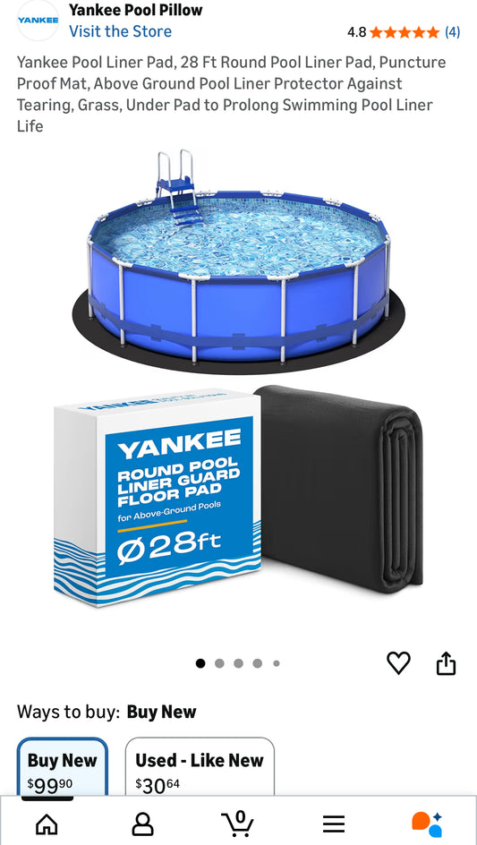 Yankee Pool Liner/Padding