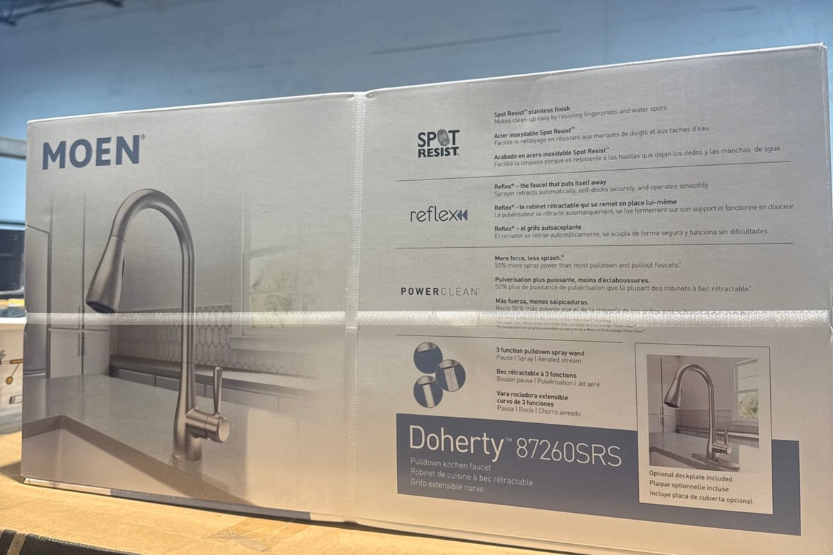 Moen Doherty Stainless Kitchen Faucet