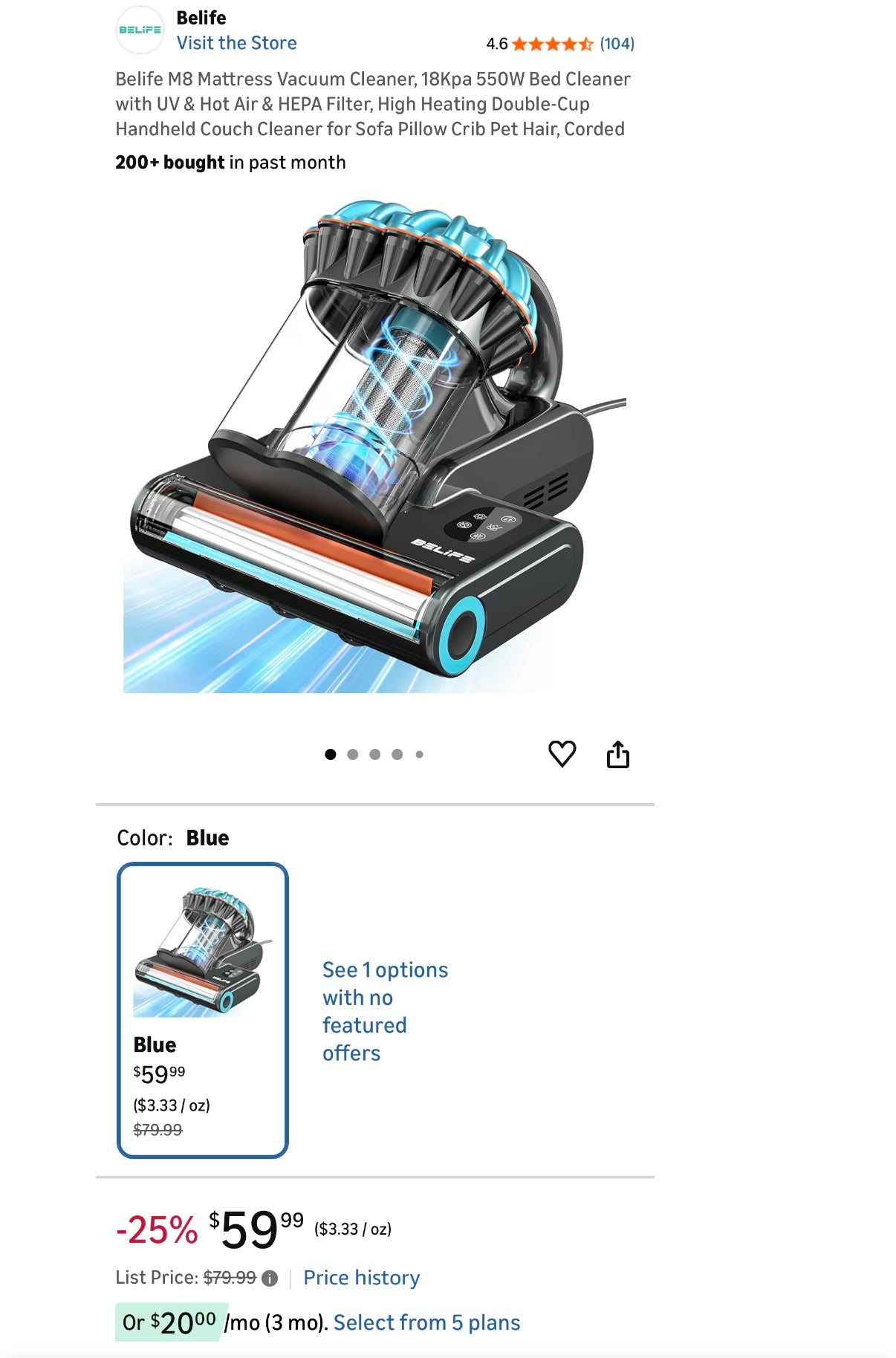 M8 Mattress Vacuum