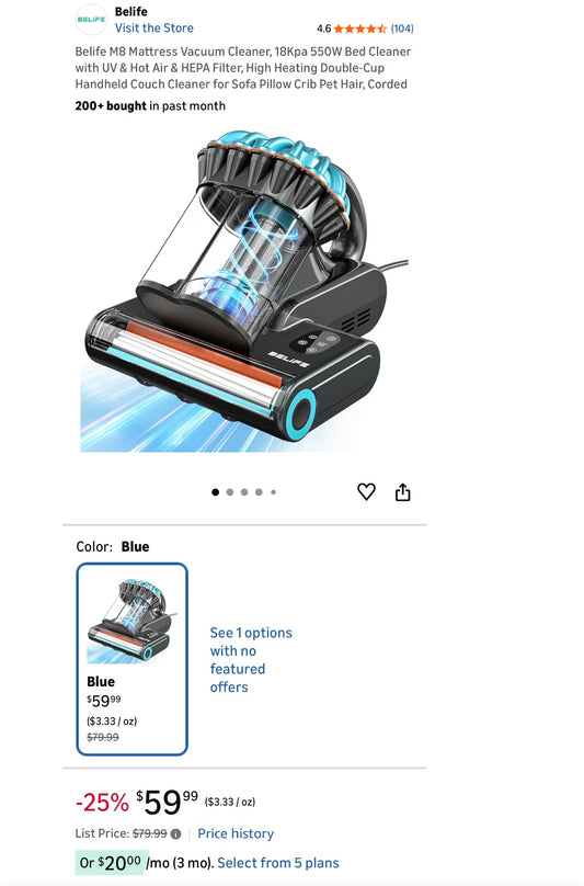 M8 Mattress Vacuum